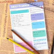 LUNAEDGE To Do List Notepad, 60 Sheets Portable Schedules Journal, Hourly Organizer Weekly Planner S