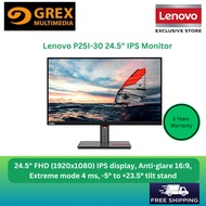 LENOVO 63F4MAR1MY THINKVISION P25I-30 24.5" FHD IPS display, Anti-glare 16:9, 4 ms, Tilt stand MONIT