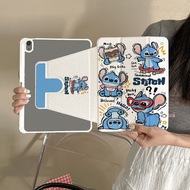 เคส iPad Gen9 Air6 Air7 11 ที่ใส่ปากกา Stitch เคสiPadหมุน 360° Gen10 Gen11 Pro11 2024 Air5 Air6/7 13