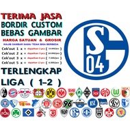 Fc SCHALKE 04 EMBROIDERED PATCH BET LOGO/EMBLEM BALL CLUB BUNDESLIGA GERMAN