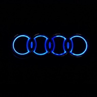 LED Light Emblems For Audi Car Front Bumper Logo Rear Bumper Badge Universal For AUDI A3 A5 A7 Q5 Q7