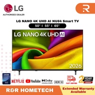 LG 50'' 55'' 65'' NANO 4K UHD AI NU85 Smart TV 2026 Television 电视机 50NU845BPSB 55NU845BPSB 65NU845BP