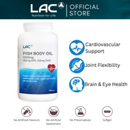 LAC Fish Body Oil 1000mg (180 Softgels) [Exp Nov 2028] 01404910