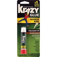 🇺🇸 Krazy Glue Maximum Bond Wood Leather Super Glue 0.07 Oz. , 2g