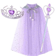 christmas dress for kids girl dress for christmas party Elsa Cloak Set Halloween Christmas Performan