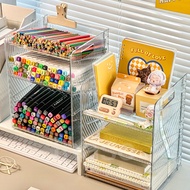 Inaso Rak Alat Tulis Organizer Meja Tempat Make Up Kosmetik Storage Drawer Meja Rias Rak Meja Laci P