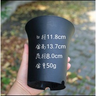 Black tall pot plastic pot bonsai pot seed bonsai 萬象盆
