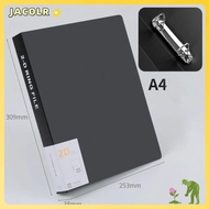 JACOLR Transparent Folder, Plastic Office Document Binder File Folder, D-shaped 2 Holes Lever Arch F