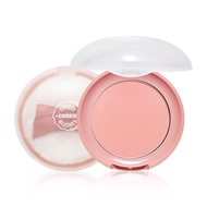 ETUDE Lovely Cookie Blusher #PK004 Peach Choux Wafers 4g | Glowing & Natural Powder Blush with Long-