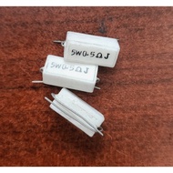 5W 0.5Ohm 0.5 Ohm Ceramic Lime Resistor
