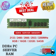 (READY STOCK) USED DDR4 ECC SERVER RAM 4GB8GB16GB32GB64GB,2133P2400T2666V3200MHz