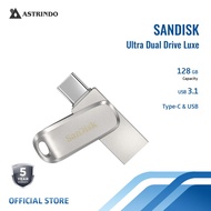 SanDisk Ultra Dual USB Silver 128GB USB-C USB 3.1 - (SDDDC4-128G-G46)