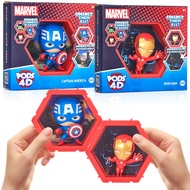 WOW! PODS 4D Marvel - Captain America & Iron Man (2 pack) - Unique Connectable & Collectable Action 