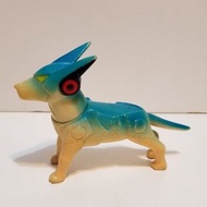 Bullmark 電光再造人 卡新 狗 中古品 膠公仔 Casshan Sofubi popy medicom evolution toys
