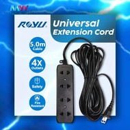 Royu - 5 meters and 10 meters Extension Cords 4 Gang