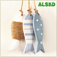 ALSKD Fish String Wooden Fish The Gift For Kindergarten Fish Skewers Solid Wood Carving Pendant Wooedn Fish Hanging DJFUH