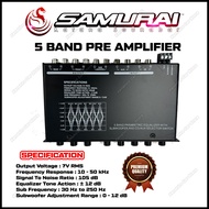 📣 SAMURAI KATANA SOUNDBAR 5 Band Parametric Preamp Amplifier Equalizer with Subwoofer Output For All