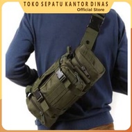 HIJAU ARMY SLING BAG ARMY GREEN KOREAN SLING BAG - ARMY SIDE BAG - ARMY GREEN TACTICAL BAG
