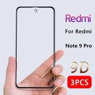 (3PCS) hontinga Xiaomi Redmi Note 13 Pro+ Pro 5G 4G Note 9 Pro Redmi Note 9 Redmi Note 10 Note 10 Pro Note 10 5G  Note 10S Note 11 Note 11S 11T Note 11 Pro 4G 5G (3PCS) อัพเกรดปกป้องหน้าจอกระจกนิรภัยป้องกันเต็มพื้นที่9D