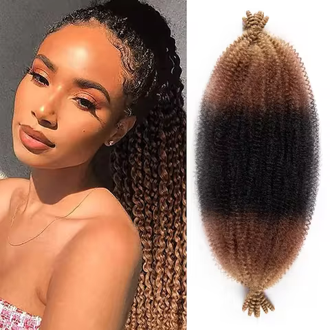 1B/30/27 Synthetic Afro Braiding Hair Kinky Braiding Hair Twist Up Springy Afro Twist Hair Ombre Kin