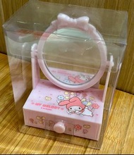 MELODY座檯鏡連小櫃桶Sanrio 迷你梳妝鏡枱收納粉紅色