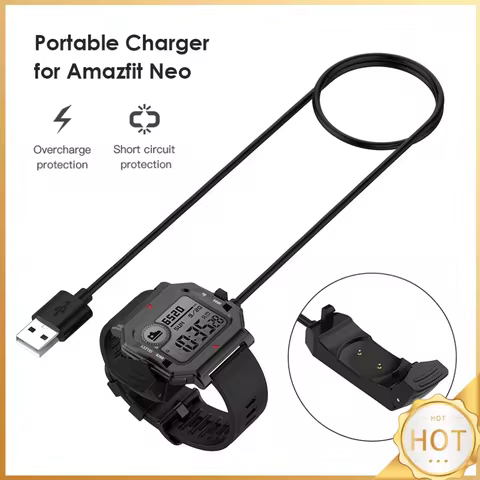 1m Fast USB Charging Cable Smart Watch Charger Device for Huami Amazfit Neo