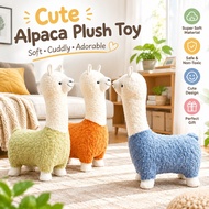 【In stock】Alpaca/Alpaca Doll Seat/wooden chair/Alpaca Sofa Plush Stool Living Room Decoration Floor 