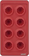 contento 655560 Ice Cube Tray, Red, Size: 8.4 x 4.3 x 1.3 inches (21.4 x 11 x 3.2 cm)