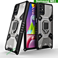 Samsung M51 / M52 5G / A53 5G Iring Honeycomb Case New Space Shockproof High-end Movie Stand
