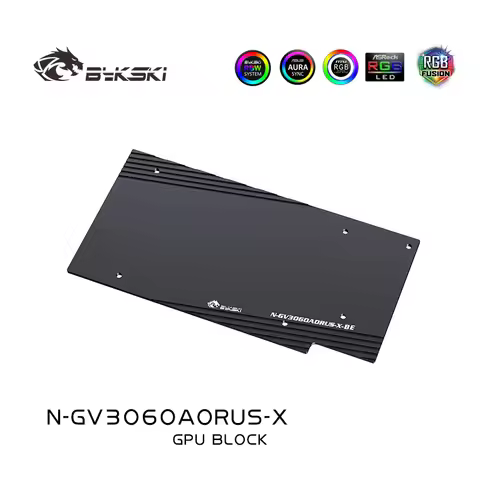 Bykski N-GV3060AORUS-X Water Block for GIGABYTE AORUS RTX3060 TI ELITE / VISION 12G GPU Card /with B