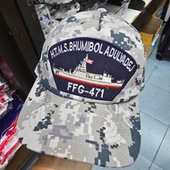 Camouflage Sea Cap With Embroidered Pattern Luang Phumiphon Adulyadet (FFG-471)