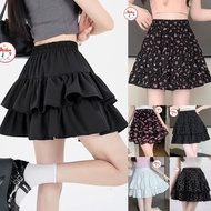 Short above-the-knee floral-patterned skirt, 3 styles, 50 colors