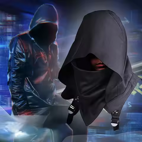 Hooded Cloak Cape Cowl Adult Cyberpunk Costumes Pagan Accessory Cosplay Medieval Assassin Hat Warrio