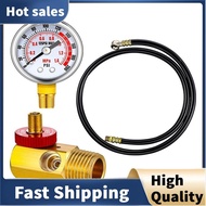 1 Set Air Tank Repair Kit Safety Valve Pressure Gauge 4 Feet Air Tank Hose Assembly Kit for Portable