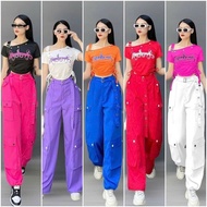 Gym yoga aerobic sports Jogger pants with box pockets