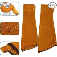 Leather Sleeve And Apron Electric Welding Protective Clothing Welding Argon Arc Work Hot Resistant W