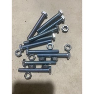Combo of 20 sets of bolts + M10 hexagon head rivets up to 20cm long