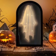 Halloween Ghost Mirror Decoration Prop Spooky Hanging Ornament for Party & Home Decor