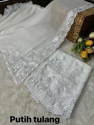 Kain Lembaran Kebaya Sifon Bordir Bahan Super Lembut dan Halus Bahan Bali Murah