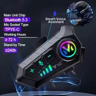 1/2 pieces Y10 2x Bluetooth motorcycle helmet intercom 300M wireless intercom 2000Mah motorcycle int