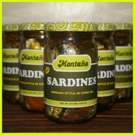 ♞Montaño Spanish Style Sardines - Spanish Style in Corn Oil Hot 228 grams
