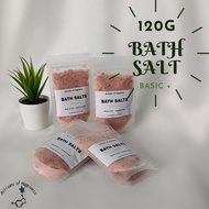 120g Bath Salt Body / Foot Soak / Scrub/ Rendam Kaki | Himalayan Pink Salt | Epsom Salt | Essential Oil - Gift (basic +)