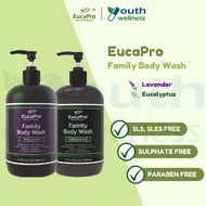 EucaPro Family Body Wash (Lavender, Eucalyptus) SLS Paraben Sulphate Free