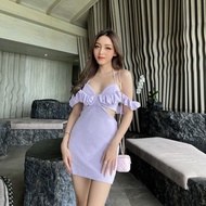 CURVF [SparklingxSunset] - Sunset Mini Dress เดรสสั้นผ้าเทอร์รี่ เสื้อสามารถถอดแยกได้