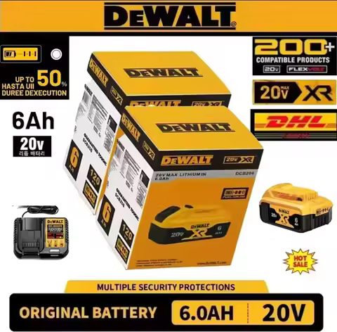 Original DEWALT battery, 20V,30 6AH, rechargeable lithium ion battery, DEWALT, DCB115, DCB118, fast 