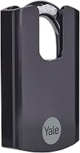 Yale - Y300CB/63/127/1 Maximum Security 62mm Hardened Steel Padlock with Boron Closed Shackle - Blac