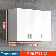 Lemari Dinding Dapur/Lemari Kabinet Dapur/Kitchen Set Rak Atas Dapur 3 Pintu Minimalis