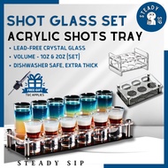 SteadySip Single Shot Glass Shooter Glass Liquor Shots Glass Set Shots Shooter Glass Shot 杯 烈酒杯