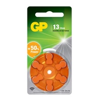 GP Hearing Aid Batteries ZA13-(6pcs/card)-Made in UK_PR48, 7000ZD, 13, ZA13