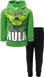 The Incredible Hulk Toddler Boys Hooded Pant Set Green/Black 3T